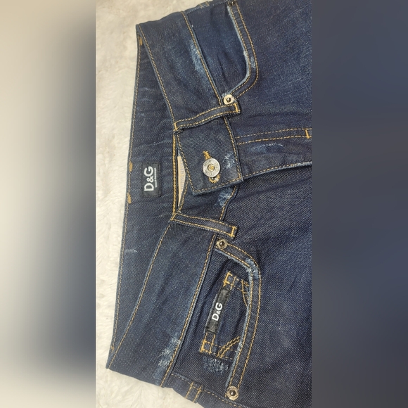 Dolce & Gabbana Distressed Boot leg, low waisted Jeans, Like New sz 25 - Picture 6 of 10